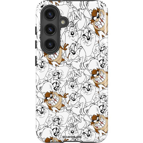 Looney Tunes Tasmanian Devil Super Sized Pattern Galaxy S24 Plus Impact Case
